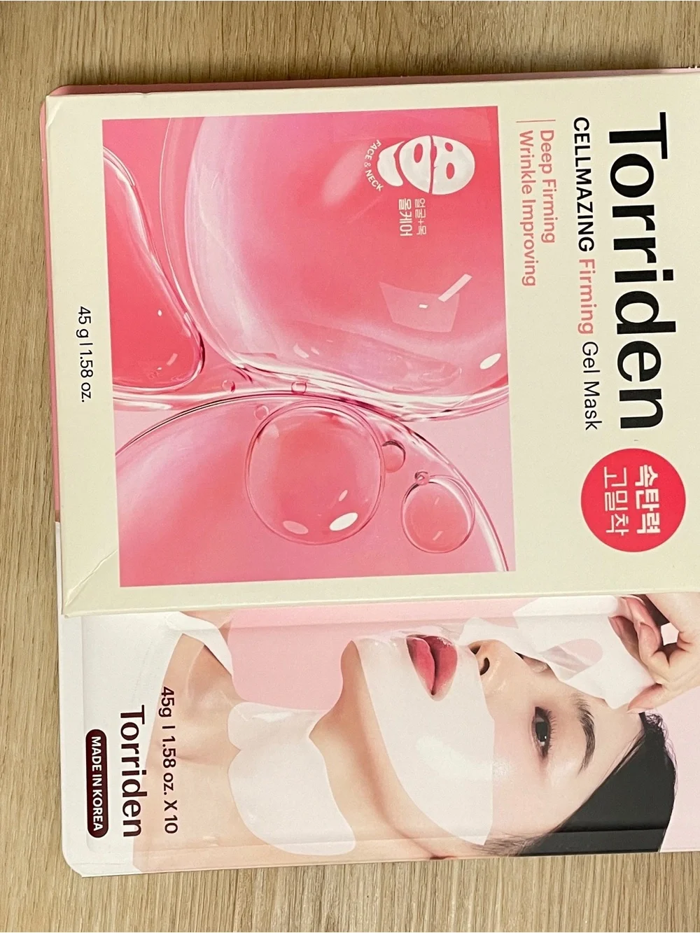 torriden Pink Deep Firming Gel Mask - Hydrating Facial Sheet